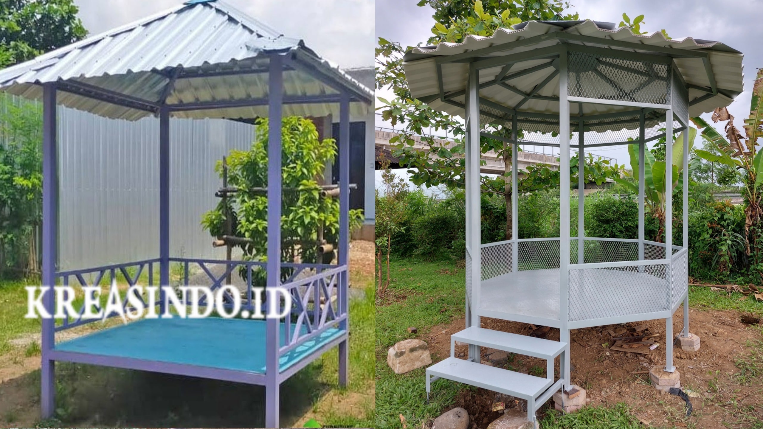 Jasa Pembuatan Gazebo Besi atau Saung Besi Kualitas Terbaik di Jabodetabek dan Sekitarnya