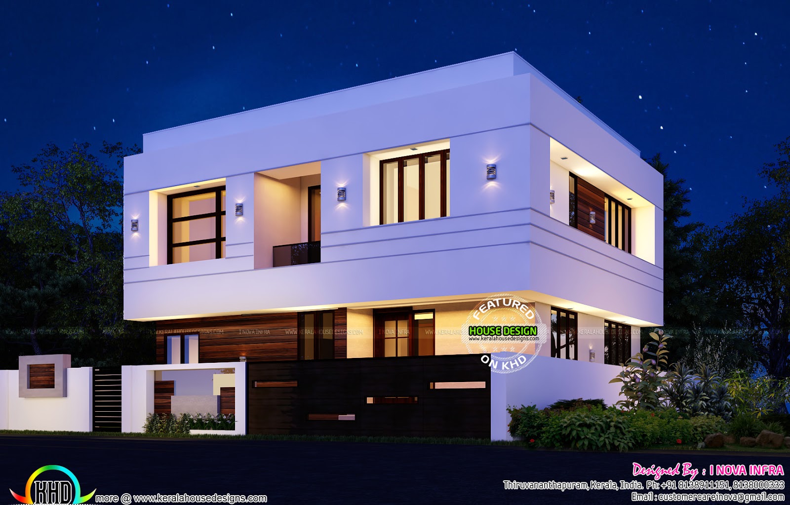November 2016 - Kerala home design and floor plans Box model home in 1570 sq-ft
