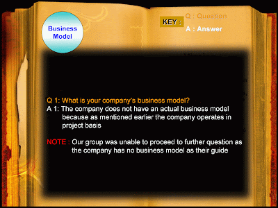 ~Business Model - Question and Answer(1)~