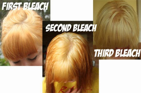 Greeny Pinky Butter Cara Bleaching  Rambut  Blonde Asian