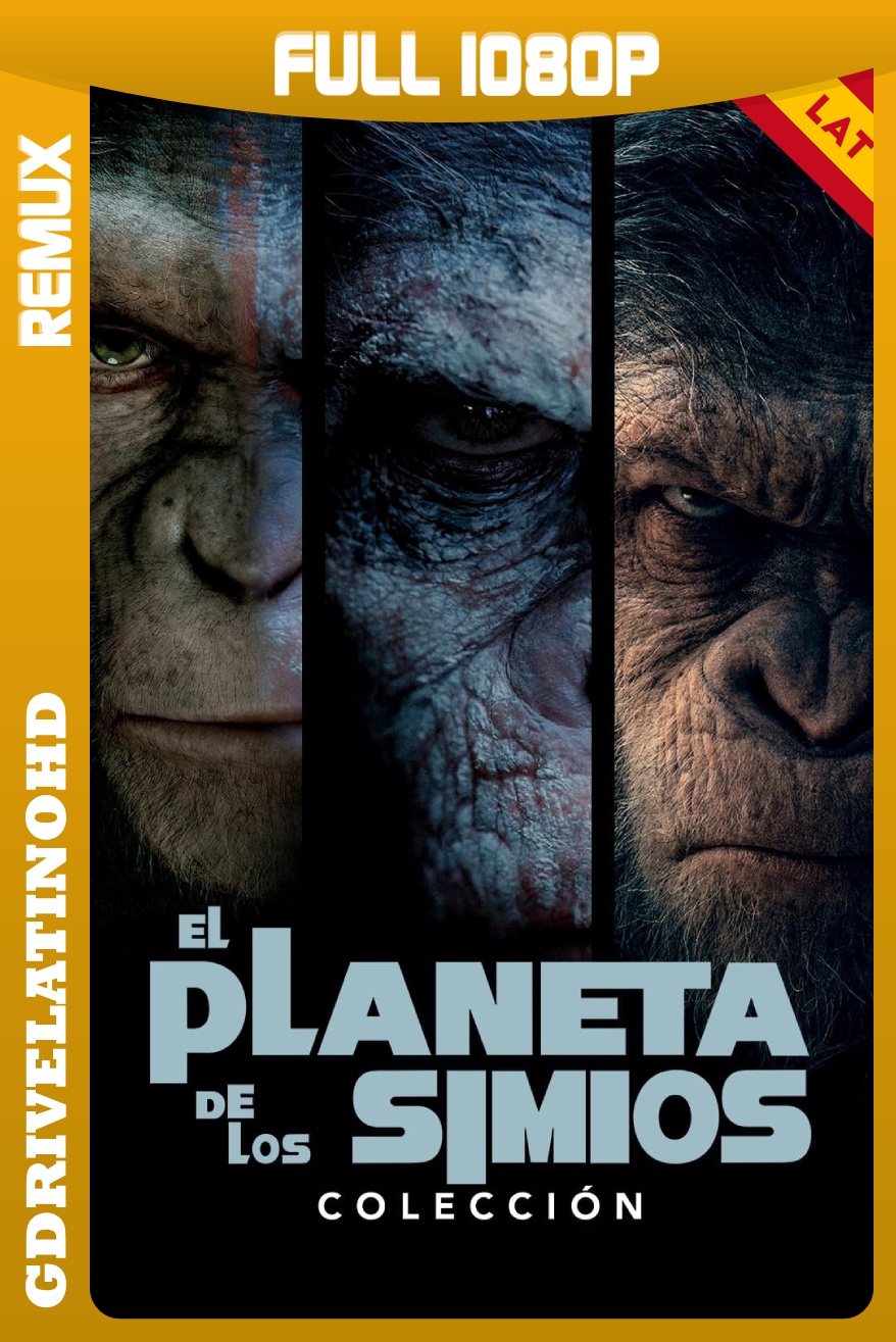 El Planeta De Los Simios – Colección (2011-2017) BDRemux 1080p Latino-Inglés