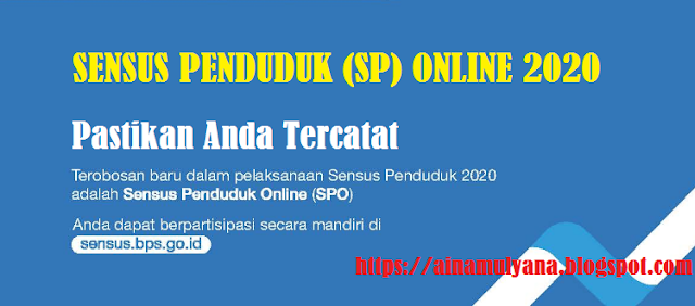  Cara Mengikuti Sensus Penduduk (SP) Online 2020 (SP Online 2020) 