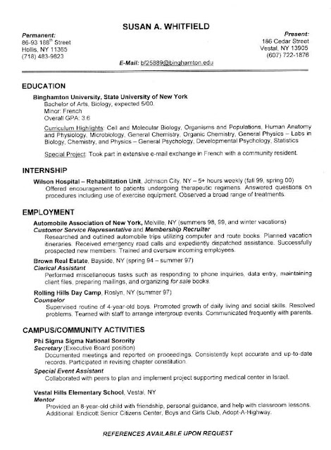 student resume templates for microsoft. Student Resume Templates