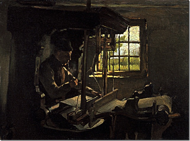 1884 Vincent Van Gogh   Anthon van Rappard  Le Tisserand  Huile sur Toile    26x35 cm  Amsterdam Rijksmuseum Vincent Van Gogh