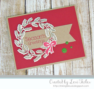 Season's Greetings card-designed by Lori Tecler/Inking Aloud-stamps and dies from SugarPea Designs