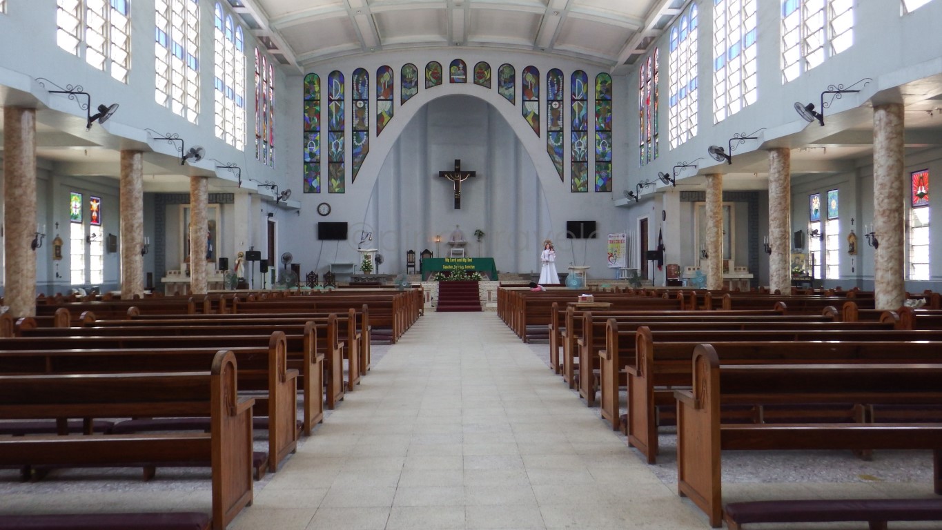 inside view of Oton Church Our Lady of the Immaculate Conception