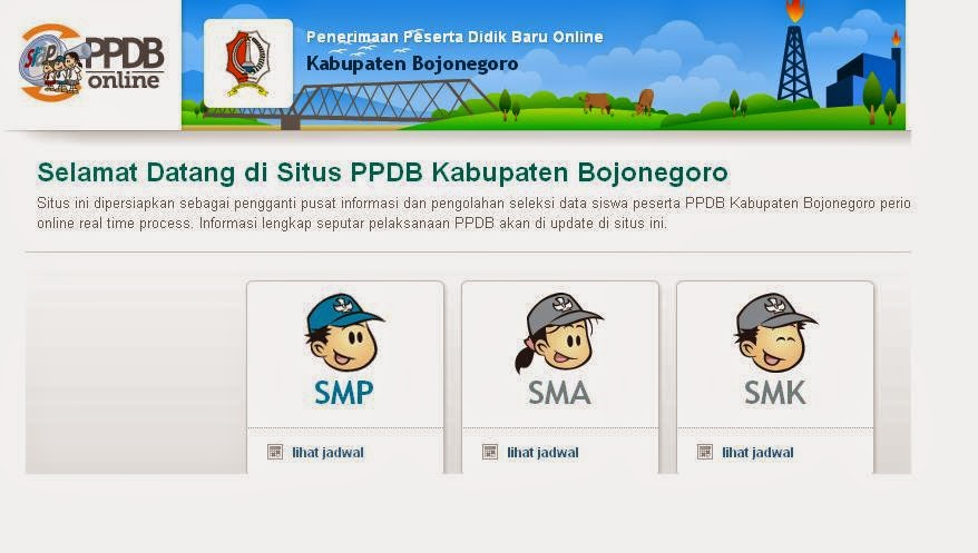  Gambaran  Umum  PPDB Online 2014 Kabupaten  Bojonegoro 