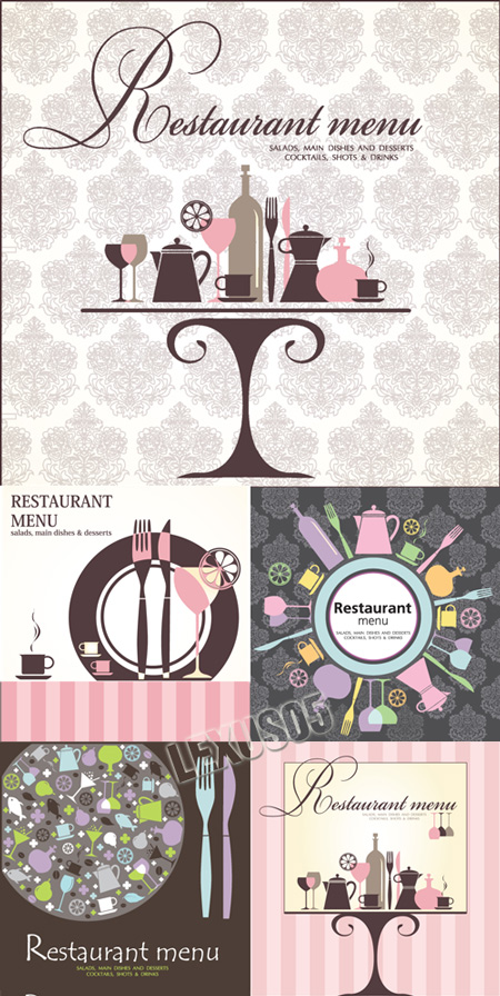 blank wedding menus designs