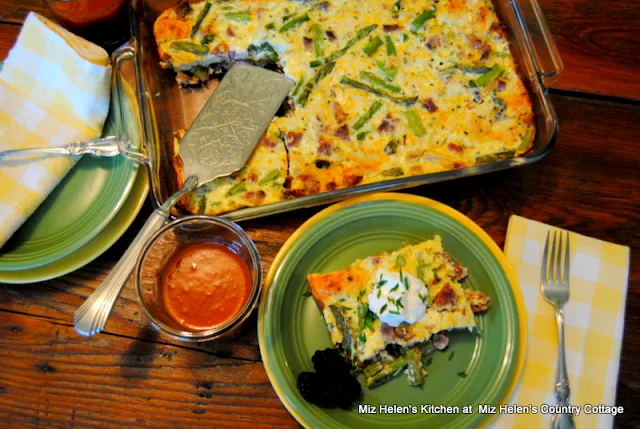 Asparagus Brunch Casserole at Miz Helen's Country Cottage