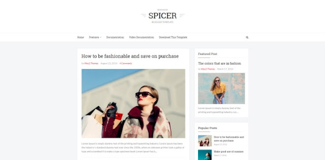 spicer blogger template