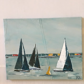 Segelboote  Leinwandbilder handgemalt Mönkemöller