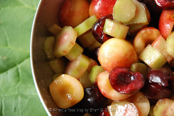 Cherries and Rhubarb