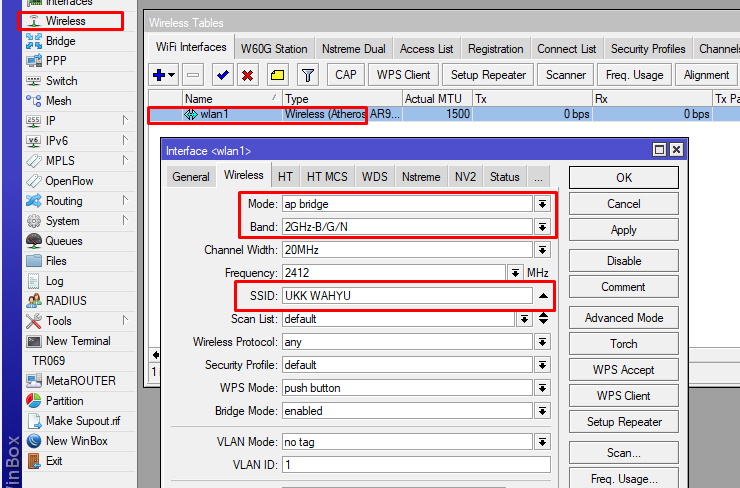 Membuat Access Point Pada router