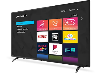 Smart TV LED 32" HD AOC ROKU TV