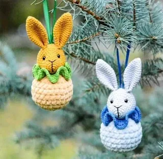 PATRON GRATIS HUEVO DE PASCUA CONEJO AMIGURUMI 67326