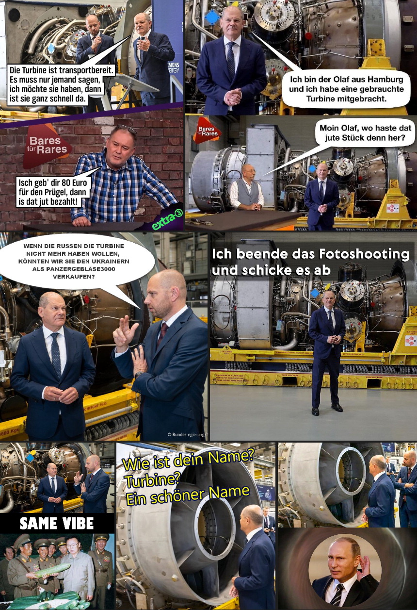 Führer Olaf: Selfie mit Turbine