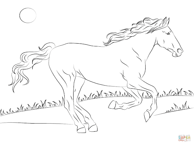 Horses Coloring Pages