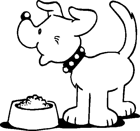 Coloring Sheets  Kids on Dog Coloring Pages For Kids Dog 06 Gif
