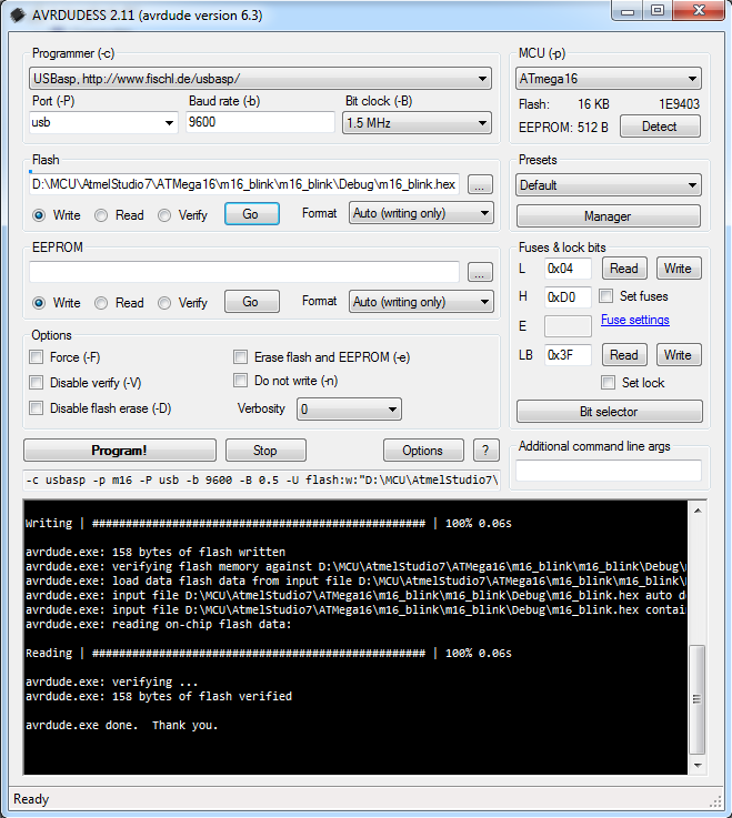 Getting Started With C In Atmel Studio 7 Using ATMega16