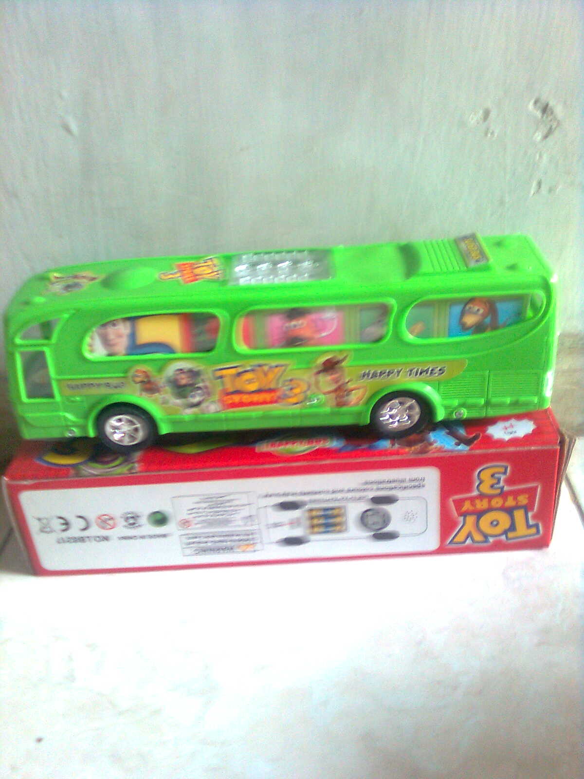 Grosir Ecer Mainan Unik: Mobil Bus merk Toys Rp.18000