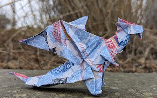 Dragon en origami par Jo Nakashima