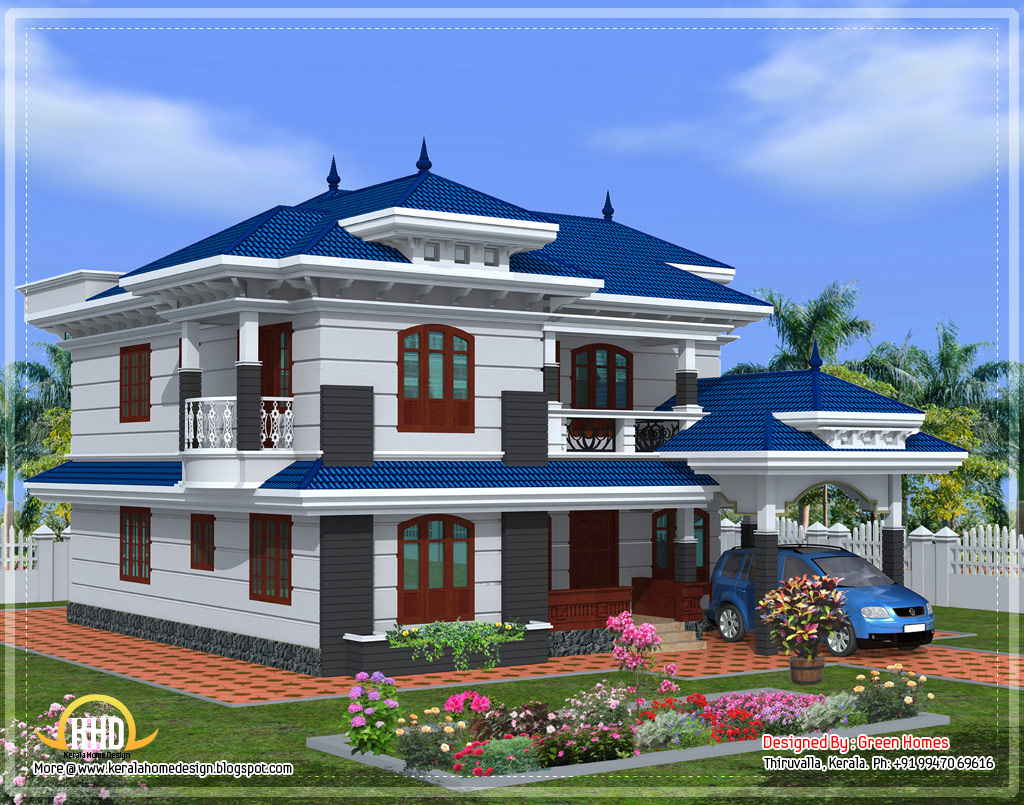 Beautiful Home Design  on Beautiful Kerala Home Design   2222 Sq Ft    Kerala Home Design