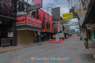 Covid-19 time pandemic Walking Street and Soi LK Metro