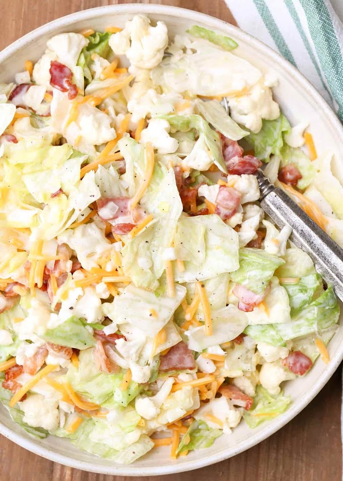 ★★★★★ | Bacon Cauliflower Salad