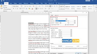Cara Mengatur Spasi Antar Karakter Di Word