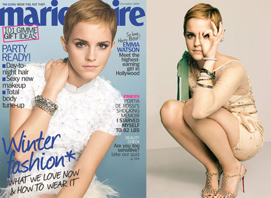 tijeras a ras por las cabezas de muchas celebridades como Emma Watson 