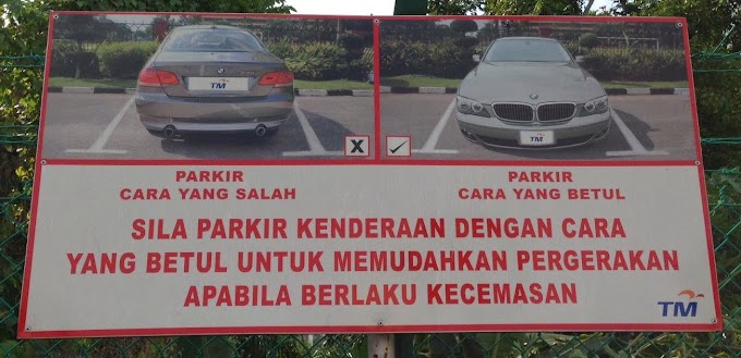 WORDLESS WEDNESDAY : PARKING YANG BETUL