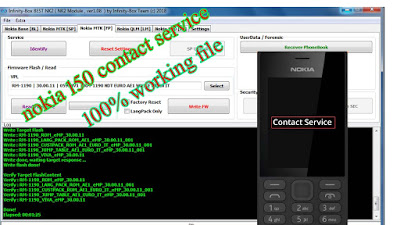 Nokia 150 contact service fix flsh file 100% Free Download
