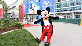 Mickey Mouse outside the Anaheim Convention Center for 2017 D23 Expo