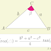 Fórmula para calcular a área de um triângulo qualquer em função dos seus lados e da tangente de um ângulo conhecido