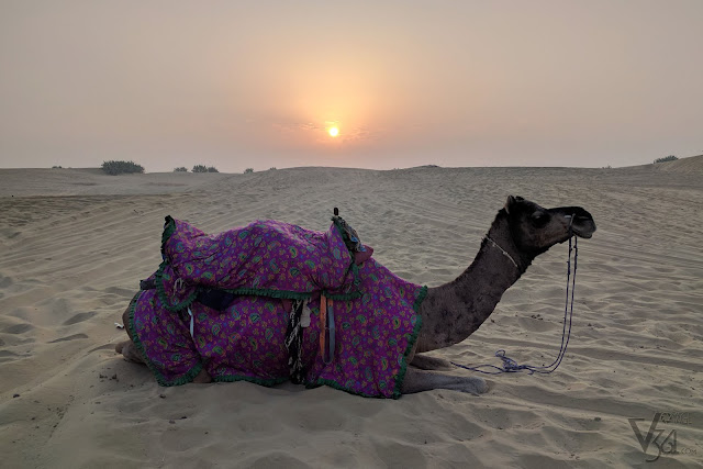 Sunrise at the Sand dunes of Kanoi, Thar desert