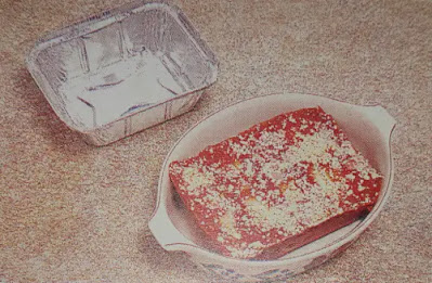 Image of Frozen entrees in foil containers