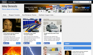 Johny Demosite  Blogger Template