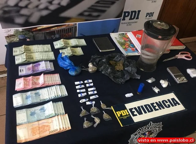 PDI Osorno se refiere a detención de mujer por microtráfico de drogas