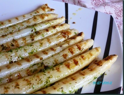 esparragos blancos a la brasa,racion copia