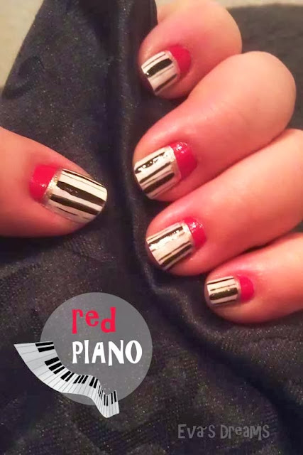 Nail of the week: Nail Art - Red Piano