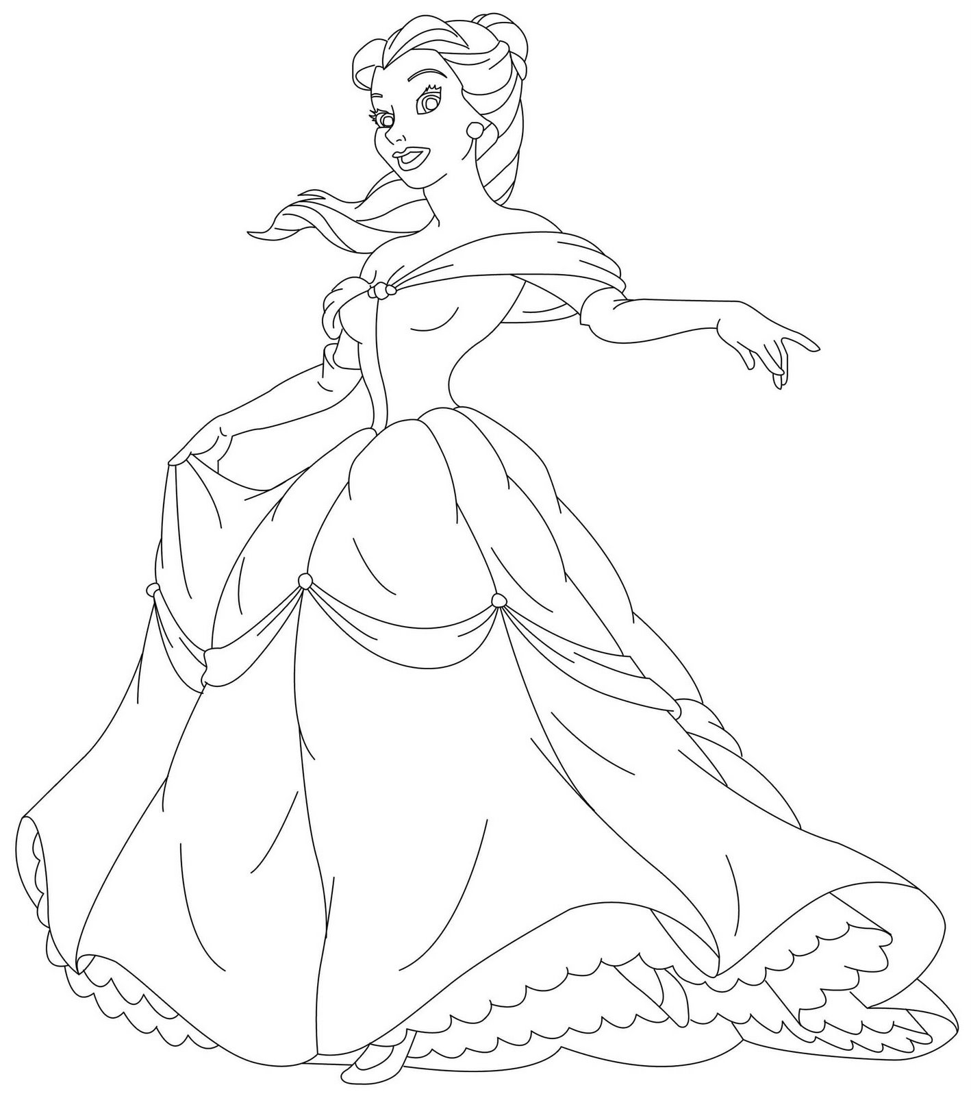 Baby Disney Princess Coloring Pages