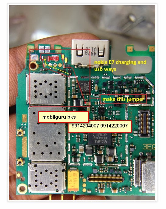 Nokia e7 not charging solution