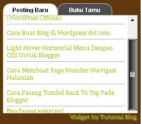 Cara membuat Menu Tab View di SideBar