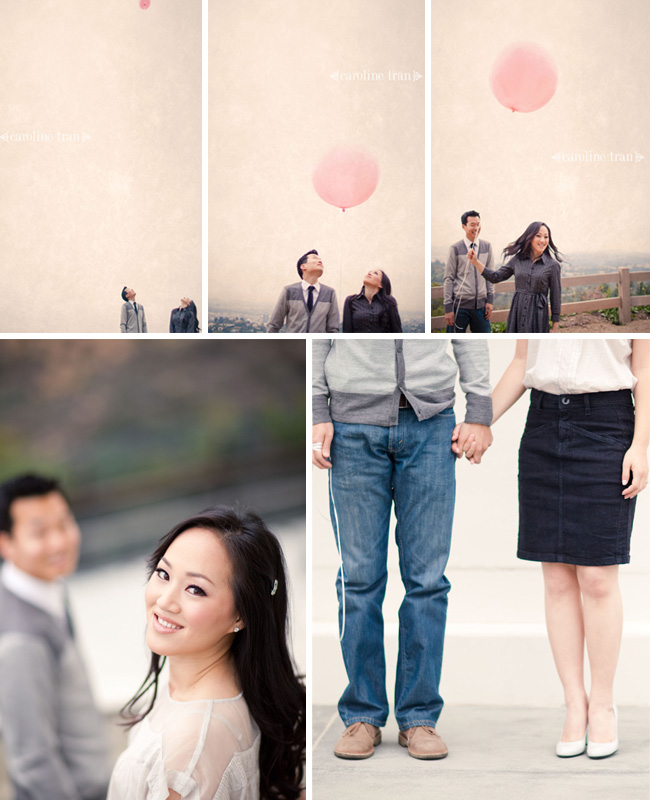 balloon engagement photo