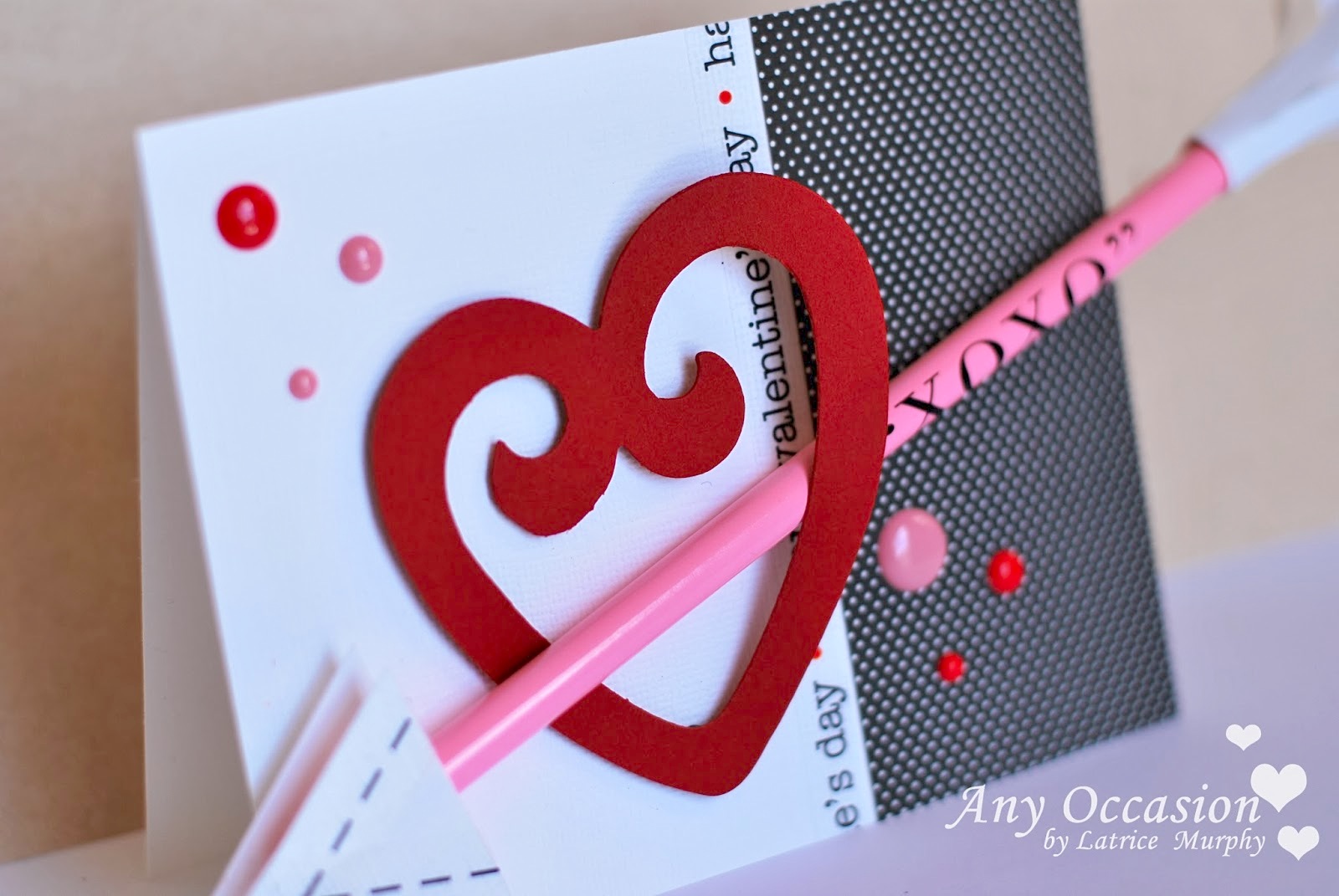 SRM Stickers Blog - Valentine Pencil Cards by Latrice - #valentines #stickers #pencils #stitches