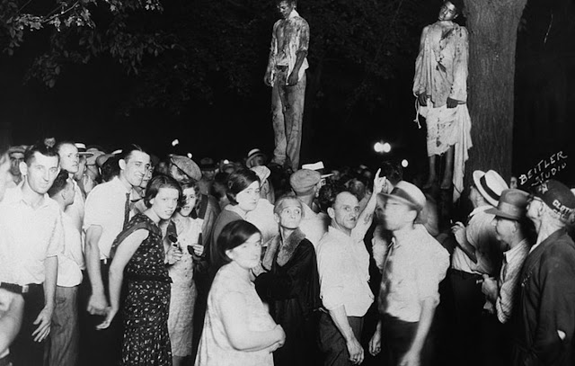 7. US lynchings occurred to 1950's,  Those Gaslighted, Conned by Propaganda, and Coopted, what do they look like? Sometimes it's true fear, emptiness, or confusion. Sometimes it's "happy to go along with it all, the party n' such":