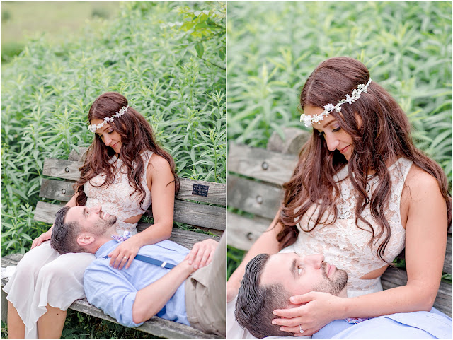 Beautiful rustic NJ engagement session