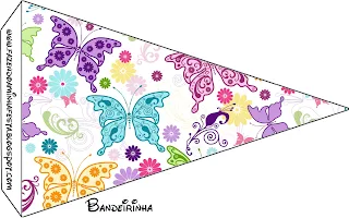 Banderines de mariposas.