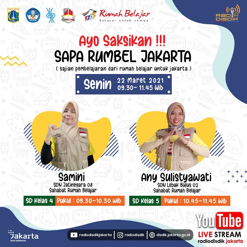 Sapa Rumbel Jakarta ( Sajian Pembelajaran dari Rumah Belajar untuk Jakarta)