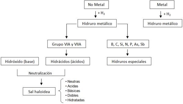 Clasificacion de las funciones quimicas